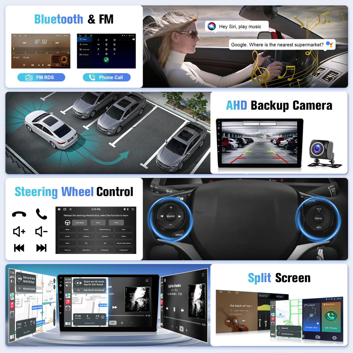 Naifay AHD backup camera for safer reversing and parking