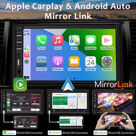 Naifay Bluetooth 5.1 car stereo for hands-free calls and streaming.