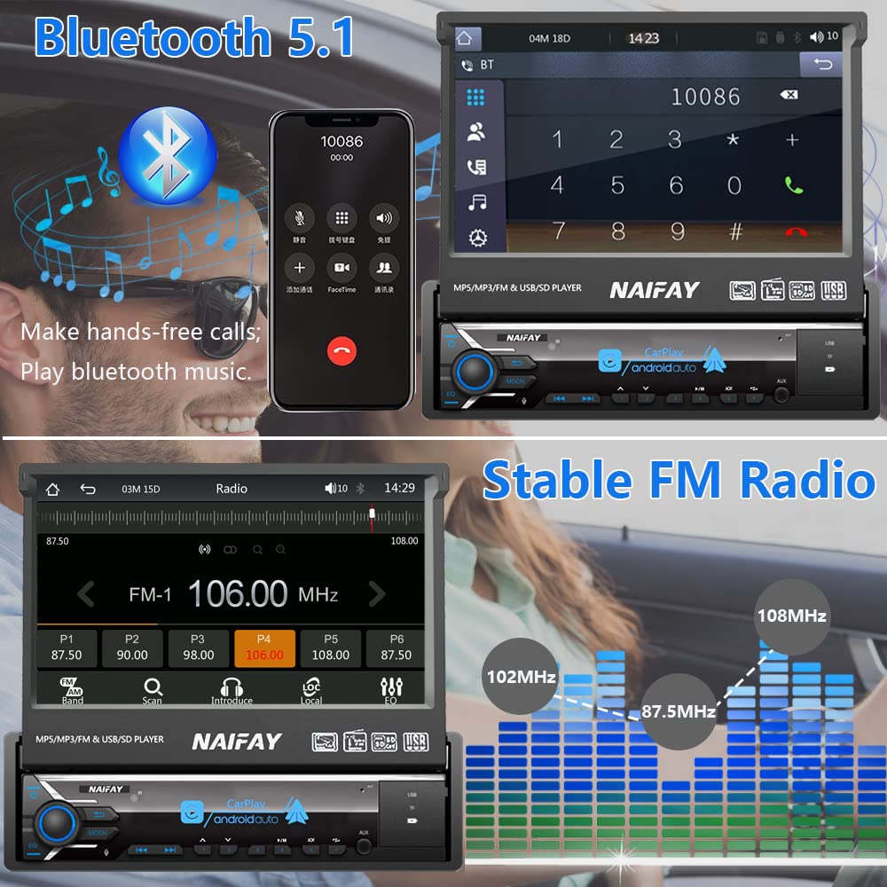 Naifay bluetooth-5-1 keeps clear hands-free calls during commutes.