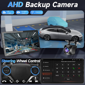 Naifay Transit Connect backup camera with wide-angle rear view.