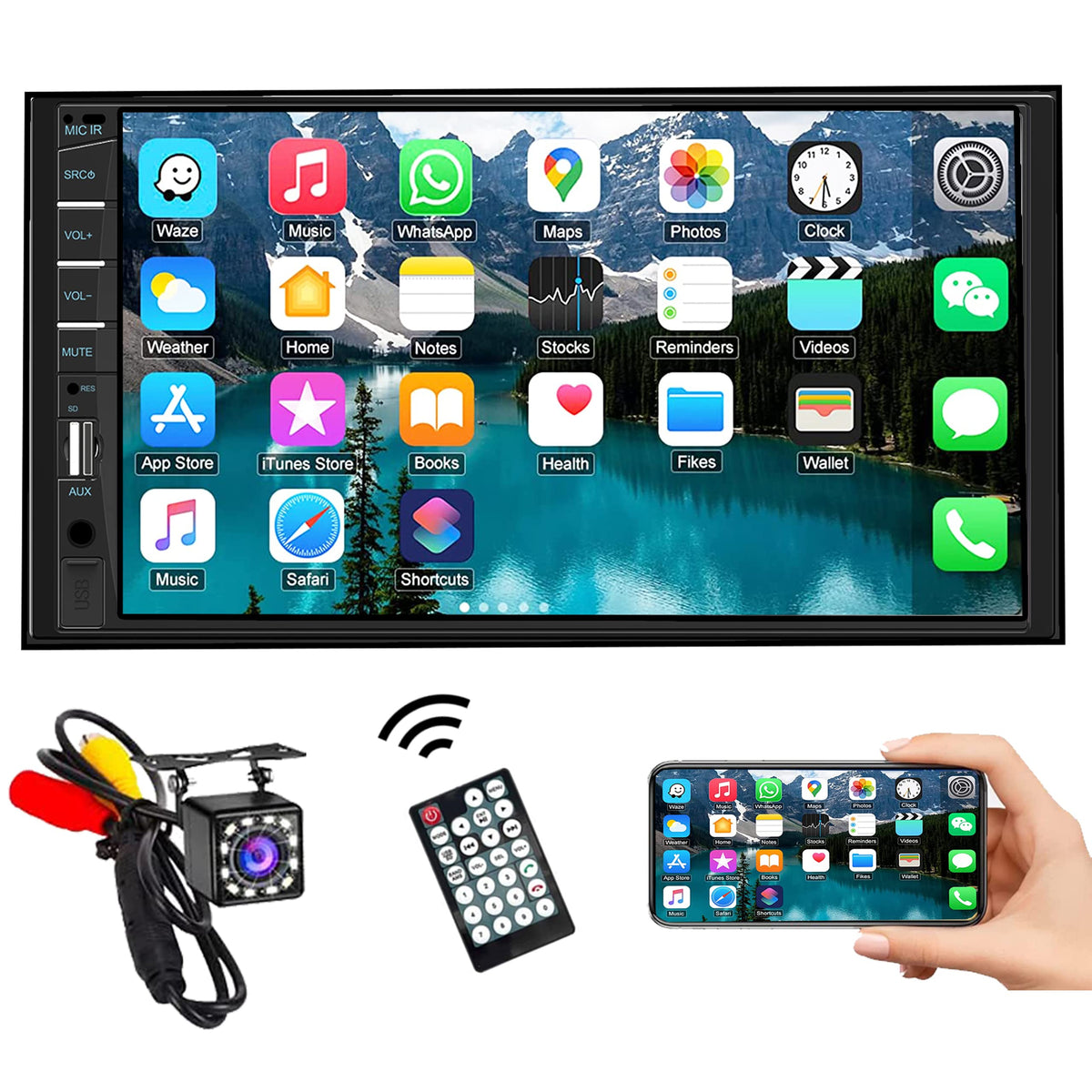 Naifay front panel 7-inch display showing clear menus and quick access benefits
