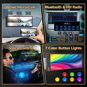 Naifay screen mirror displaying phone navigation for easier directions