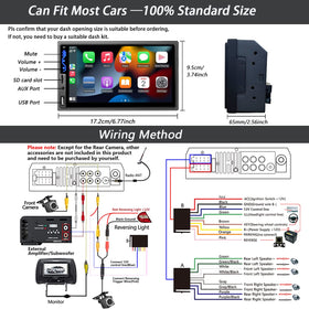 Naifay size comparison in dashboard for hassle-free double-din installation