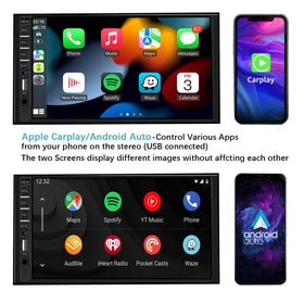 Naifay touchscreen close-up with bright display and responsive touch for safer driving