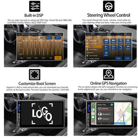 Naifay touchscreen mirrorlink displaying phone navigation for safer driving