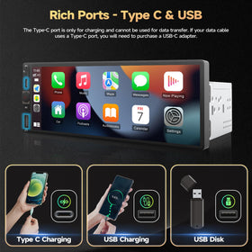 Naifay USB Type-C port close view for fast charging benefit