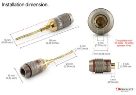 Pack includes 20 pieces, 10 pairs for multiple speakers.