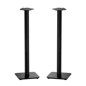 Nakamichi Dragon speaker stands top view showing sleek stainless top plates