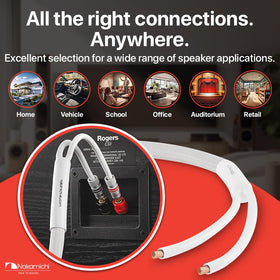 Nakamichi Excel heavy braided cable jacket emphasizes rugged durability.