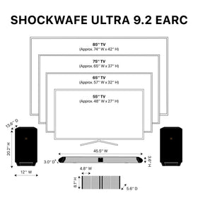 Nakamichi Shockwafe Ultra 9.2.4 dual 10-inch wireless subwoofers for deep bass