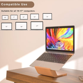 NAMAII in use with external keyboard demonstrates tidy desk and improved posture