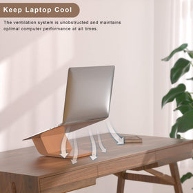 NAMAII side profile showing 50° elevation curve for stable ergonomic viewing