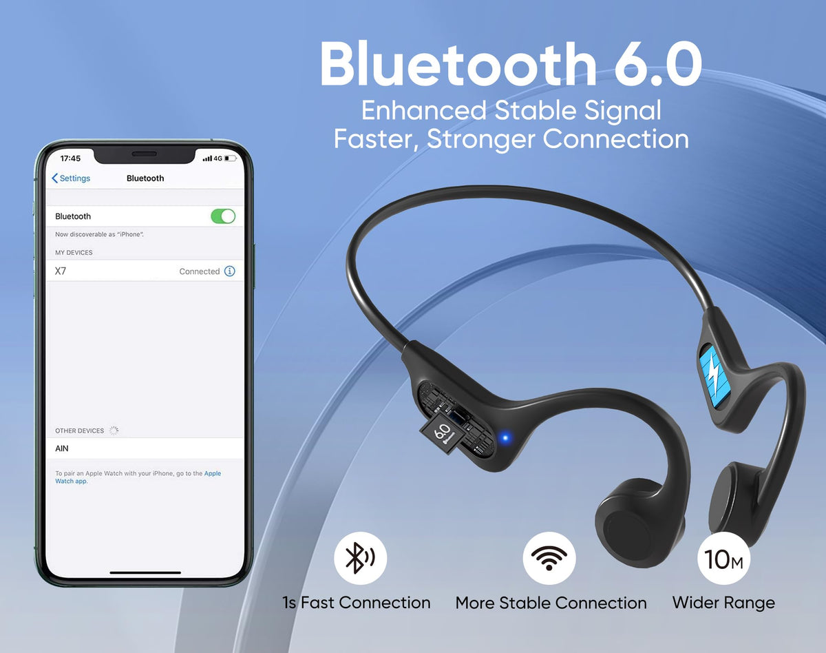 Nanajorwa Bluetooth 6.0 quick pairing; instant connection with a single button.
