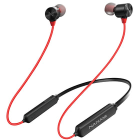 NANAMI front packaging in red showing headphones and accessories for quick setup