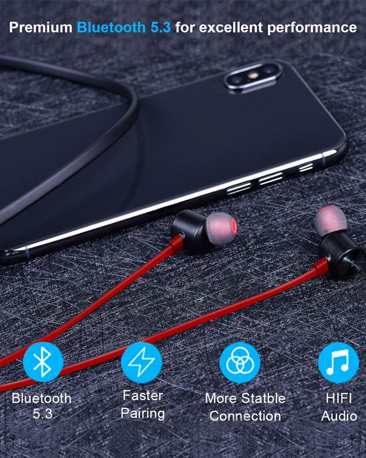 NANAMI neckband detail highlighting flexible collar and magnetic ends for comfort