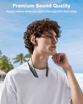 Nanami open-ear headphones with IPX5 waterproofing for sweat resistance.
