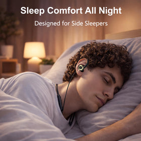Nanami open-ear headphones designed for side sleepers with comfortable fit.