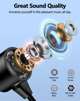 NANAMI earbuds held in hand showing compact size and lightweight design