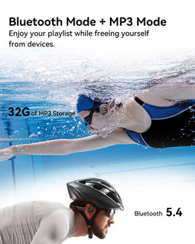NANK Runner Diver2 Pro 32GB memory stores thousands of songs for phone-free listening