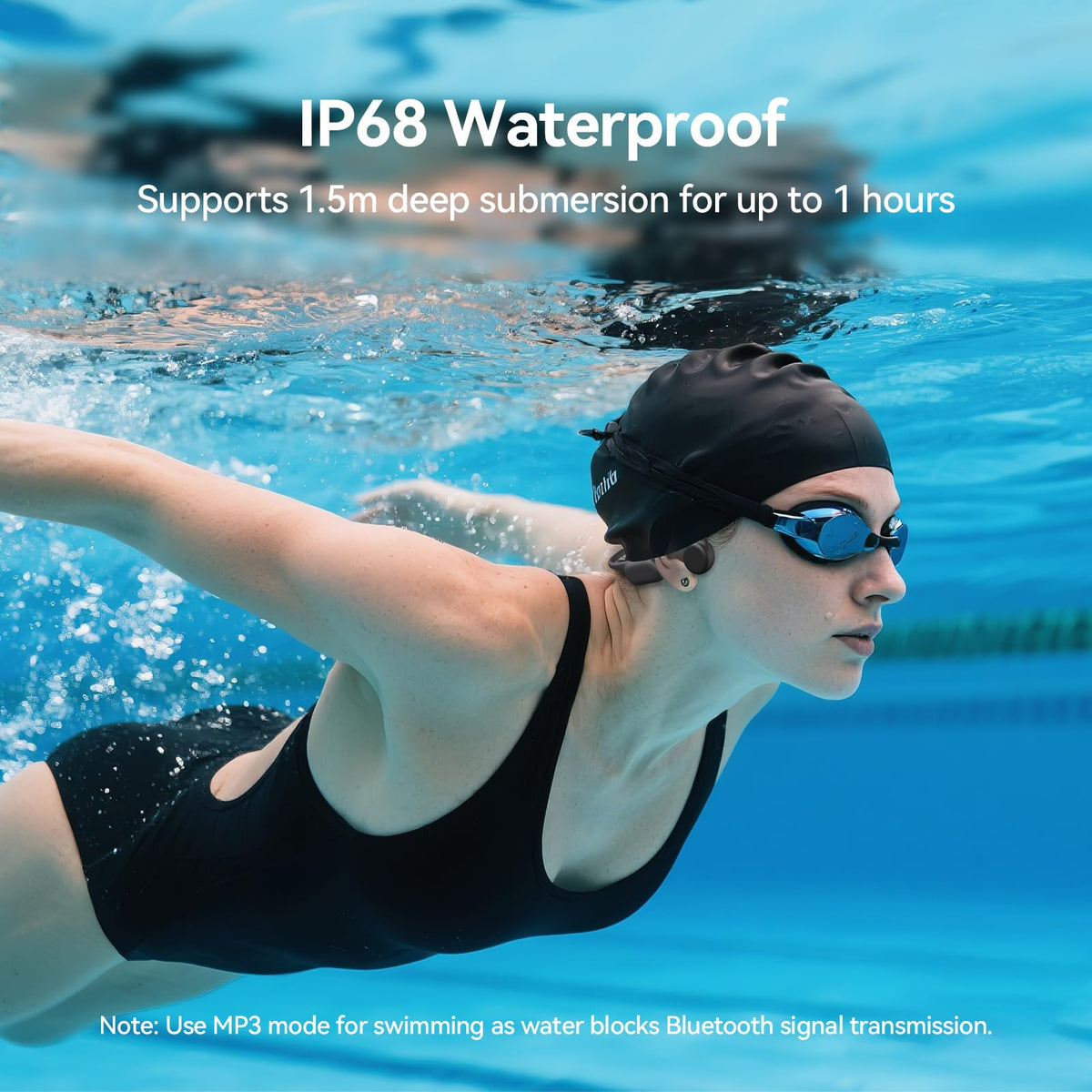 NANK Runner4 underwater use demonstrating MP3 playback benefit