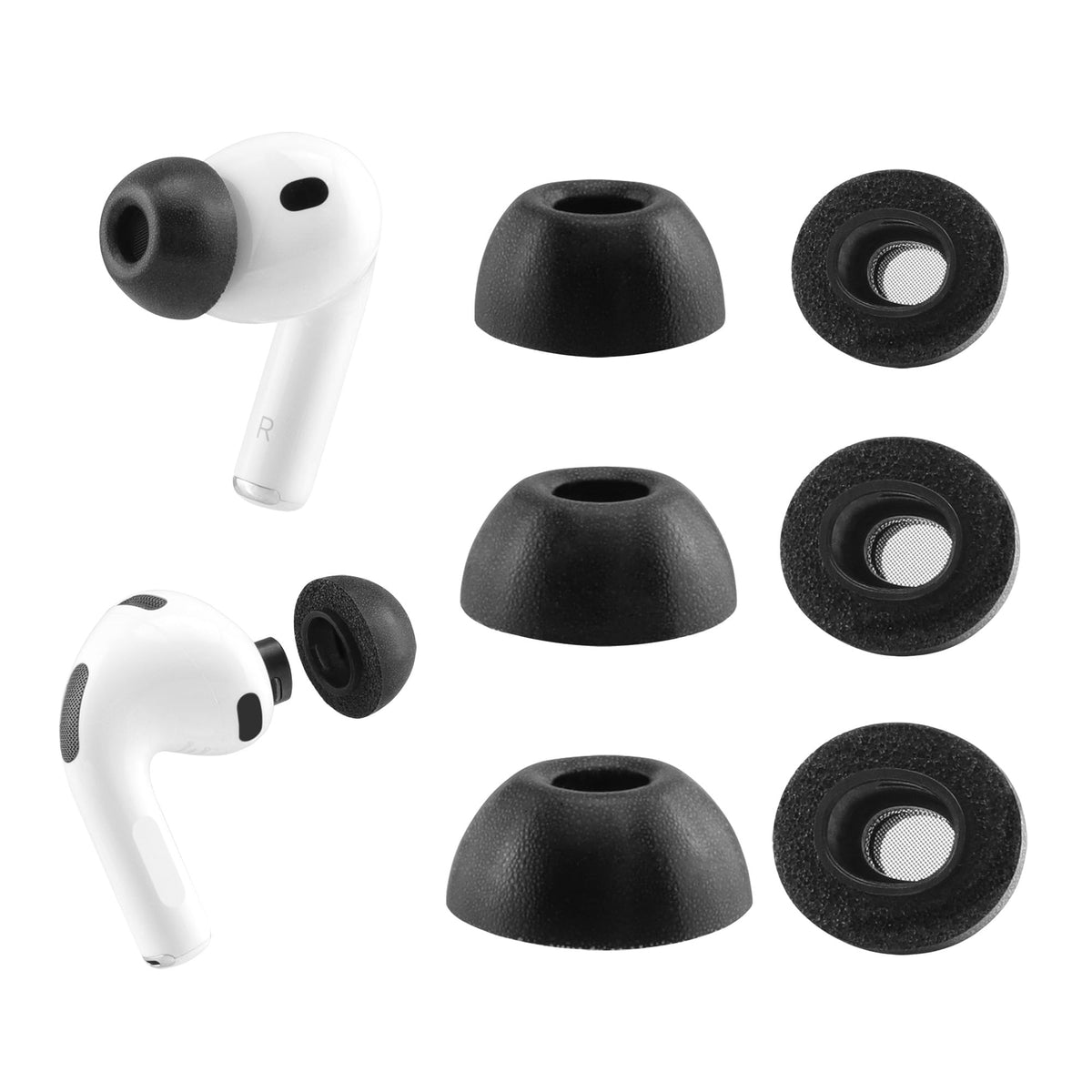 NANLANFAN memory foam ear tips for AirPods Pro 3 provide a comfortable, secure seal.