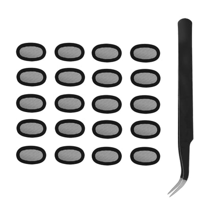 NANLANFAN front packaging showing 20 meshes and tweezers for easy maintenance