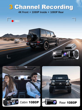 Nanoby cabin interior camera provides a clear inside view for rideshare and family use