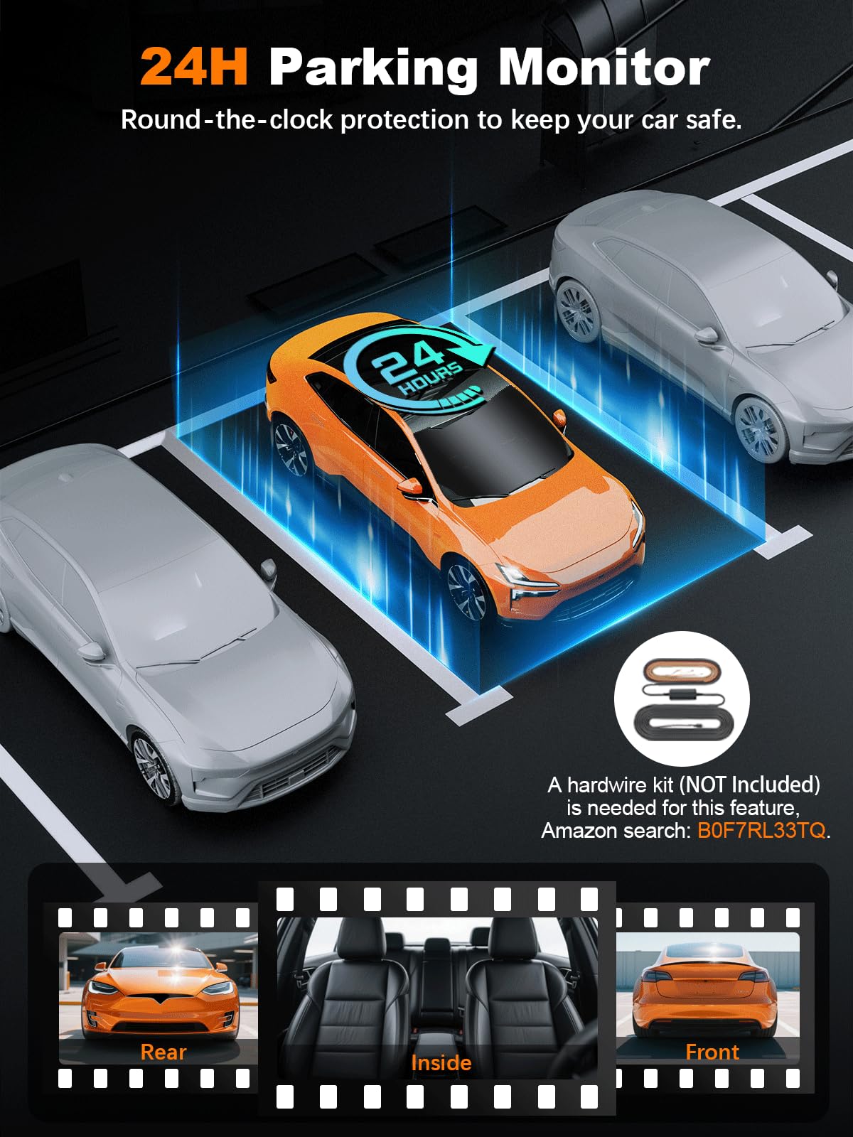 Nanoby 24-hour parking mode offers continuous monitoring when parked