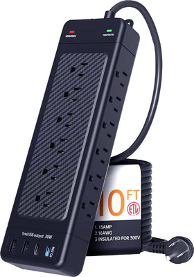 NANOLAKE front view showing 18 outlets and durable housing for versatile power