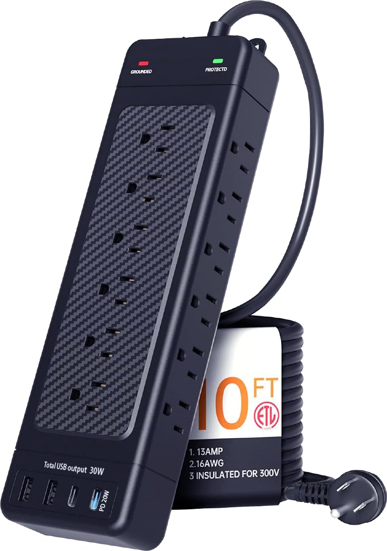 NANOLAKE front view showing 18 outlets and durable housing for versatile power