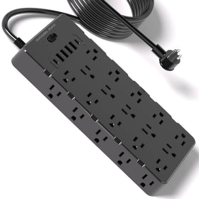 NANOLAKE front view showing 25 outlets and clean power distribution benefit