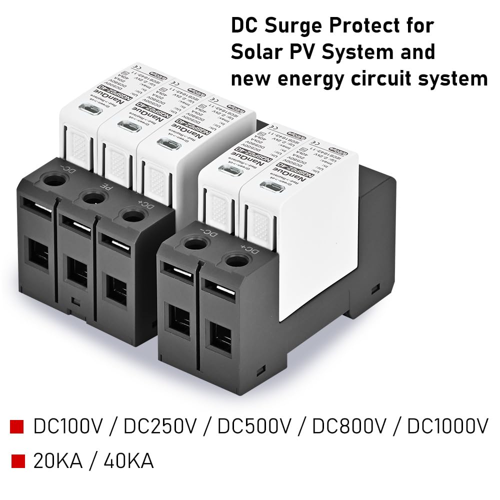 NanQue DC SPD replaceable module demonstrates easy maintenance and reduced downtime.