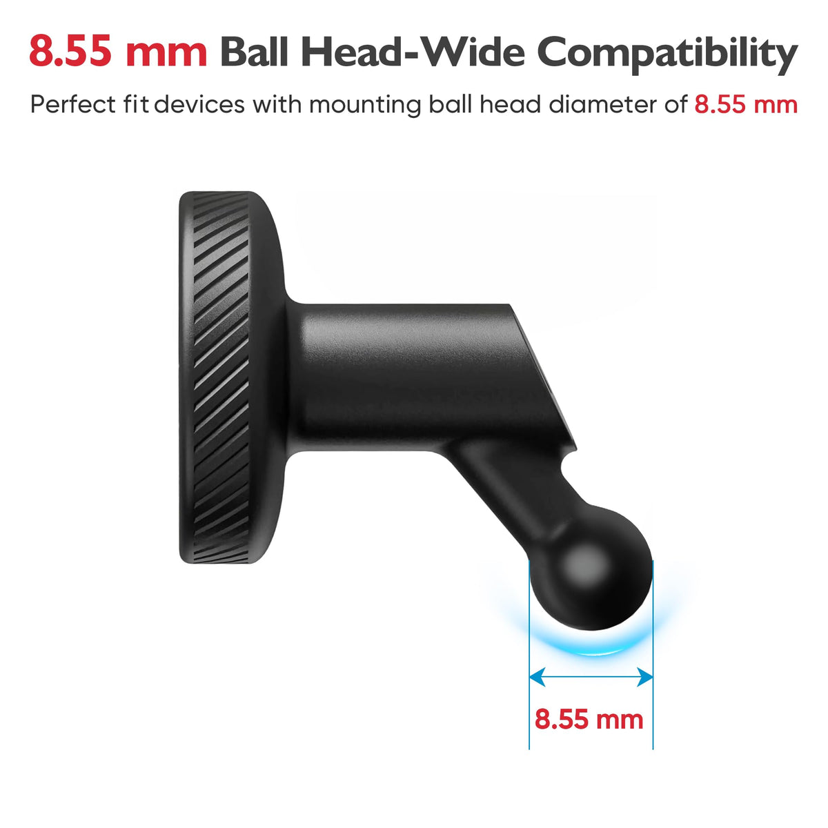 Easy attachment and removal of Garmin dash cam with Naponal magnetic mount.