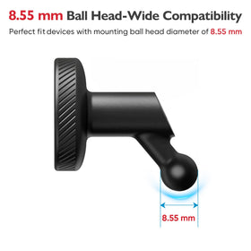 Easy attachment and removal of Garmin dash cam with Naponal magnetic mount.