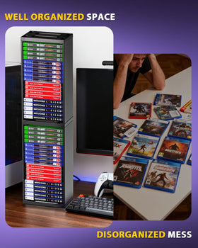 Nargos keeps entertainment area organized with a compact stand.