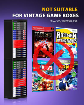 Nargos space-saving tower holds up to 36 game cases.