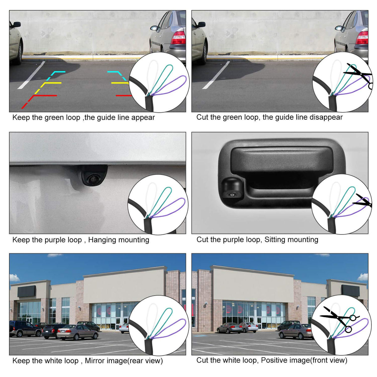 Natika mounted on bumper rear view demonstrating wider blind-spot coverage benefit