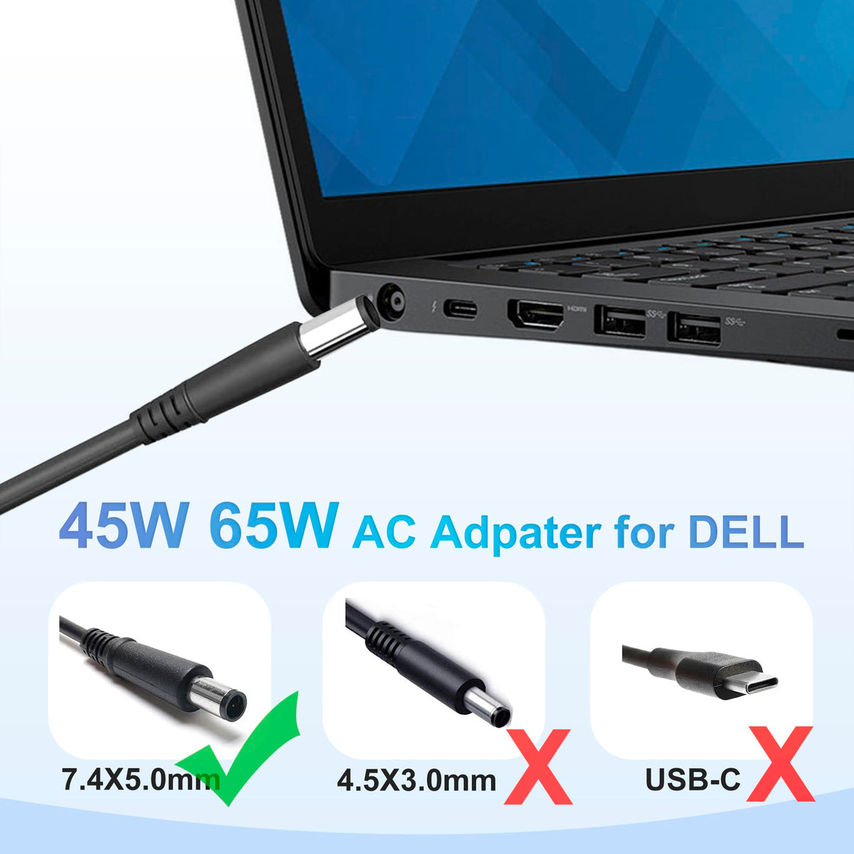 NATNO 65W LA65NS2-01 dell-latitude-compat-label, quick model recognition.