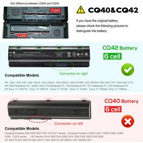 NATNO battery installation alignment with HP notebook connectors