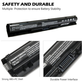 NATNO KI04 battery model info showing HP Pavilion series compatibility.