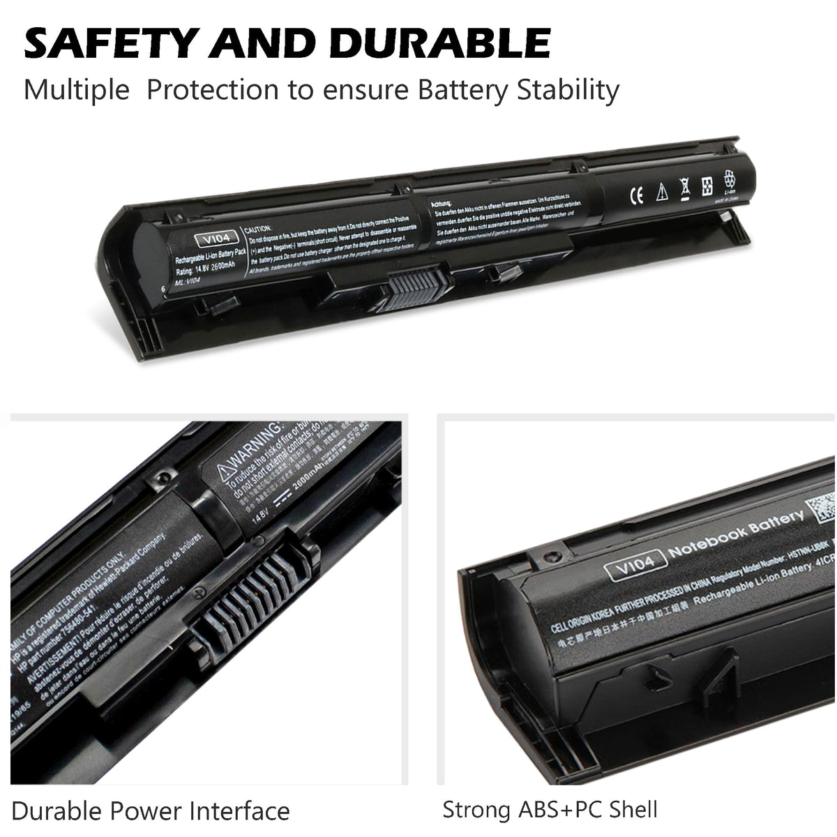 NATNO VI04 V104 HP Pavilion 15-P compatibility enables convenient upgrades.