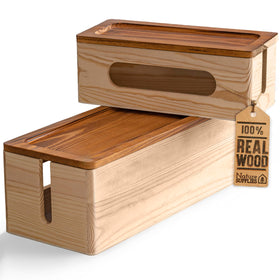 NATURE SUPPLIES large box front view hides TV cords and tidies space