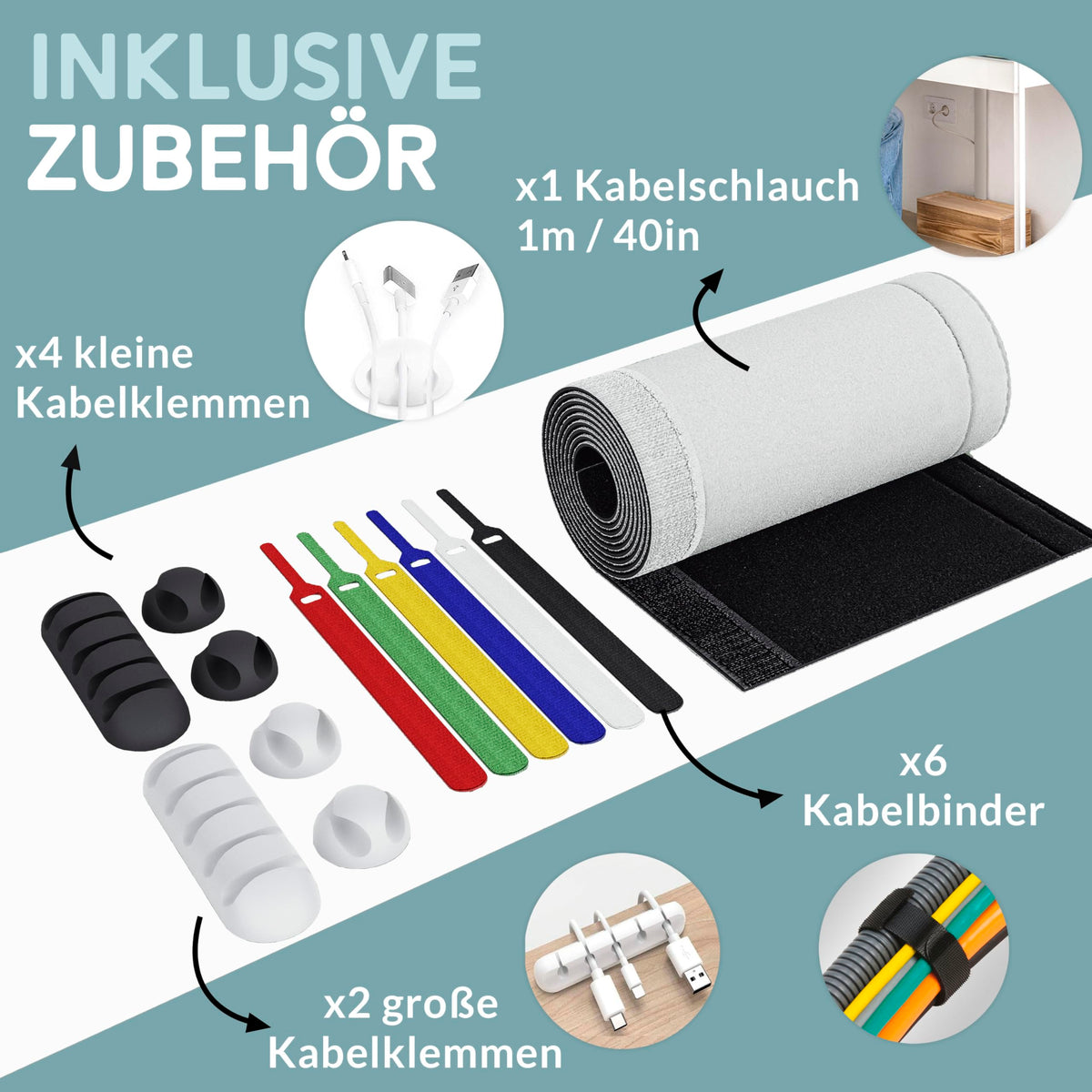 Nature Supplies space-saving cable storage reduces clutter at home