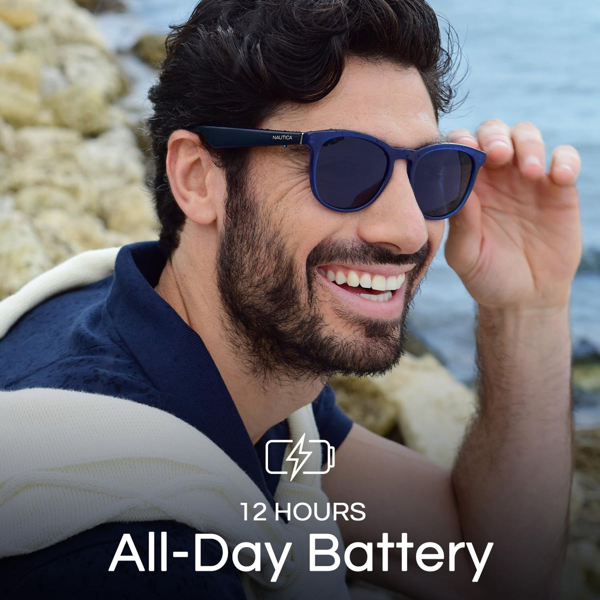 Nautica Lucyd Tailwind open-ear speaker detail delivering clear audio