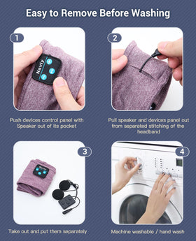 Navly headband control buttons close-up for easy hands-free playback