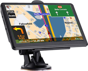 NAVRUF GPS navigation 7-inch touchscreen in dashboard for easy turn-by-turn guidance.