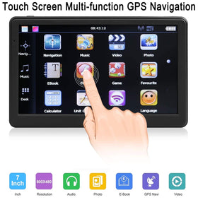 NAVRUF GPS navigation with real voice directions for hands-free driving.