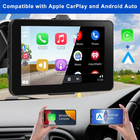 NAVRUF touchscreen being tapped for quick media control
