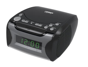 Naxa front view showing clock radio CD for clear bedside display