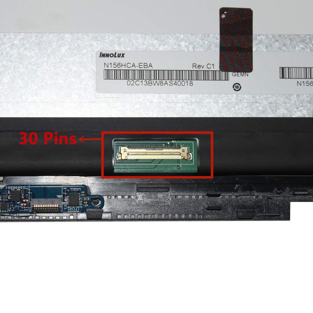 NBPCLCD 30 pin LCD connector close up showing compatibility with Envy X360